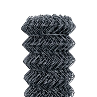 Čtyřhranné pletivo poplastované IDEAL Zn + PVC 50 (kompaktní role, bez napínacího drátu) - výška 200 cm, barva antracit (RAL 7016) 25m/2,5mm