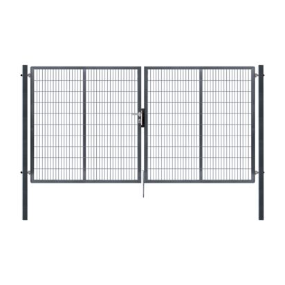 Dvoukřídlá brána 2D PILOFOR® SUPER poplastovaná (Zn + PVC) - antracit, rozměr 4110 × 1980 mm