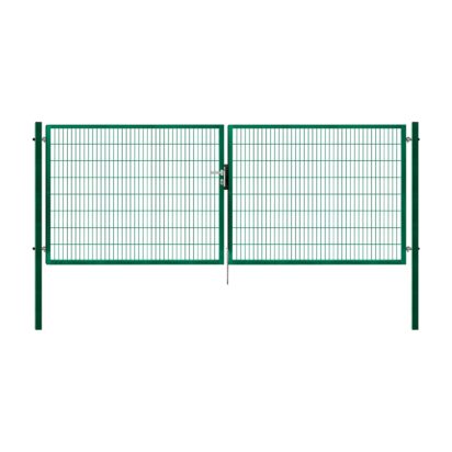 Dvoukřídlá brána 2D PILOFOR® SUPER poplastovaná (Zn + PVC) - rozměr 4090 × 1180 mm