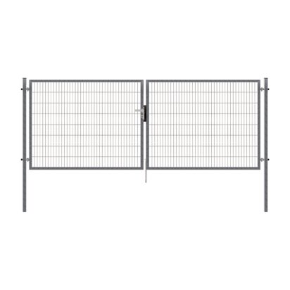 Dvoukřídlá brána 2D PILOFOR® SUPER pozinkovaná (Zn) - rozměr 4118 × 1180 mm