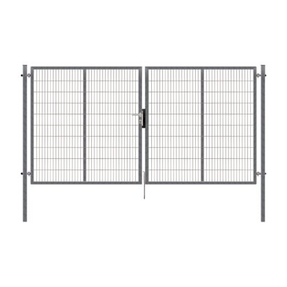 Dvoukřídlá brána 2D PILOFOR® SUPER pozinkovaná (Zn) - rozměr 4118 × 1980 mm