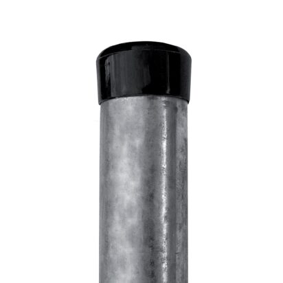 Plotový sloupek IDEAL® pozinkovaný (Zn) 2800/60/3,0mm včetně černé čepičky