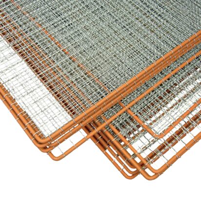 Rám se žebírkovým výpletem pozinkovaný (Zn) - rozměr 200 × 100 cm