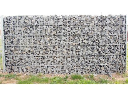 Gabionová stěna 180, rozměr 1800x600x120mm, oko 100x37,5mm, drát 3,0mm, spona 18ks, svorka 220ks