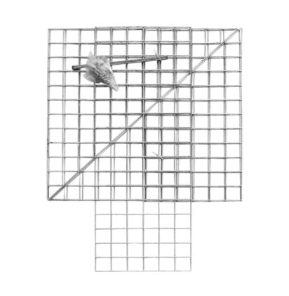 Gabionový trojúhelník, rozměr 600x848x300mm, oko 50x50mm, drát 3,5mm, spona 3ks, svorka 100ks
